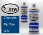 Preview: Chevrolet, Rip Tide, GJV: 400ml Sprühdose + 400ml Klarlack - Set, von ATW Autoteile West.